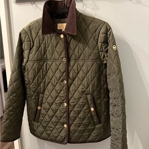 Quilted Olive Green Jacket
